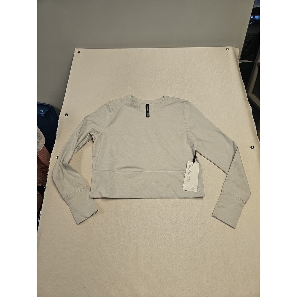 Mondetta Women's Pullover Sweater Long-Sleeve Gray XL NEW